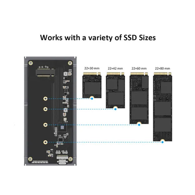 LMP DataFlash USB4 (40G) M.2 NVMe PCIe SSD Enclosure - Space Grey