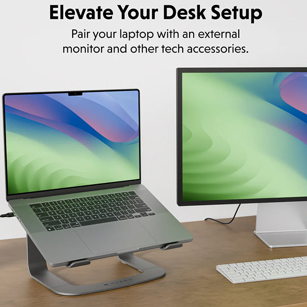 HyperSpace Ergonomic Laptop Stand For Laptops Up To 16" - Space Grey