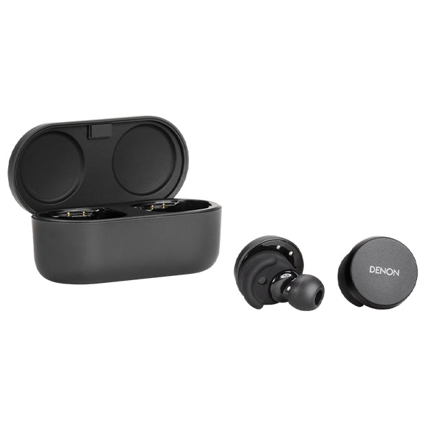 Denon PerL True Wireless Earbuds With Personalized Sound And Active Noise Cancellation - Black