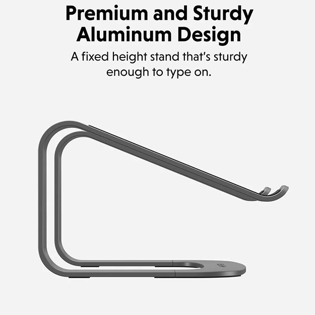 HyperSpace Ergonomic Laptop Stand For Laptops Up To 16" - Space Grey