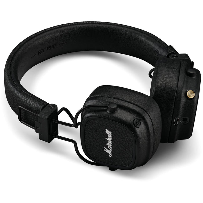 Marshall Major V Bluetooth Wireless On-Ear Headphones With Wireless Charging - Black