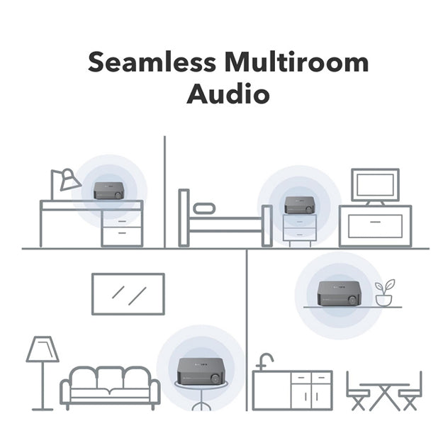 WiiM Amp Pro (Multiroom Streaming Amplifier) - Space Grey