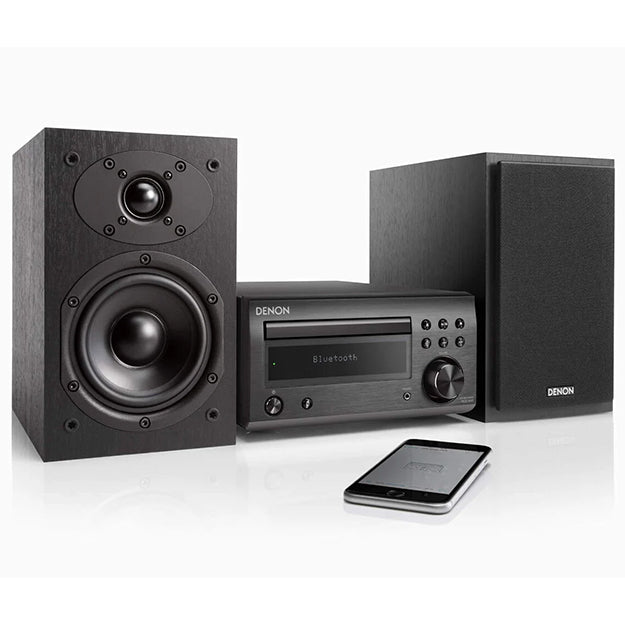 Denon D-M41 Mini HiFi System With CD, Bluetooth And FM Tuner - Black