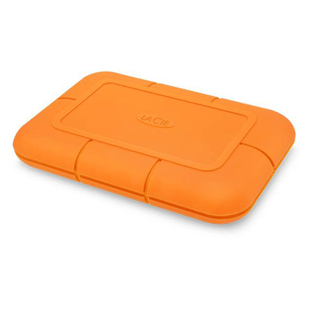 LaCie Rugged NVMe SSD USB-C Portable Hard Drive - Orange