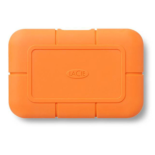 LaCie Rugged NVMe SSD USB-C Portable Hard Drive - Orange