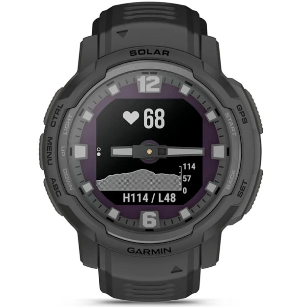 Garmin Instinct Crossover Solar Rugged GPS Watch Tactical Edition - Black