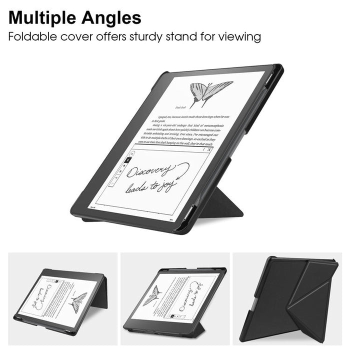 Generic Origami Cover For Amazon Kindle Scribe 10.2" (1st Gen 2022 Model) - Black