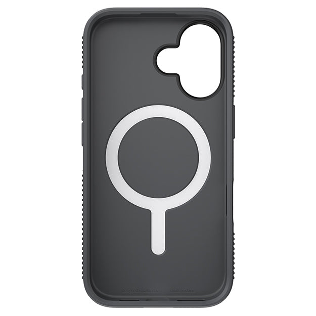 Speck Candyshell Grip MagSafe Case For iPhone 16 – Black & Slate Grey