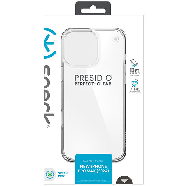 Speck Presidio Perfect Clear Case For iPhone 16 Pro Max – Clear