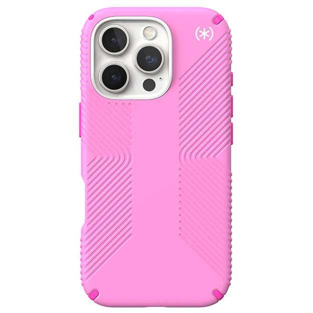 Speck Presidio2 Grip MagSafe Case For iPhone 16 Pro – True Pink & Shocking Pink