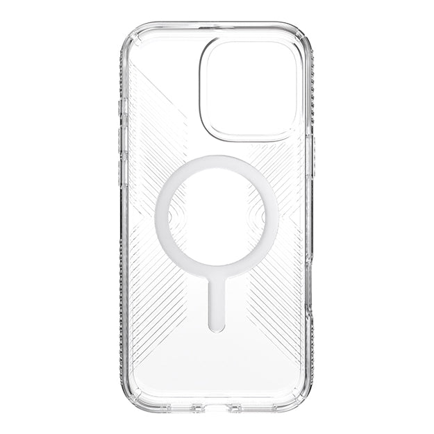 Speck Presidio Perfect Clear Grip MagSafe Case For iPhone 16 Pro Max – Clear & Chrome