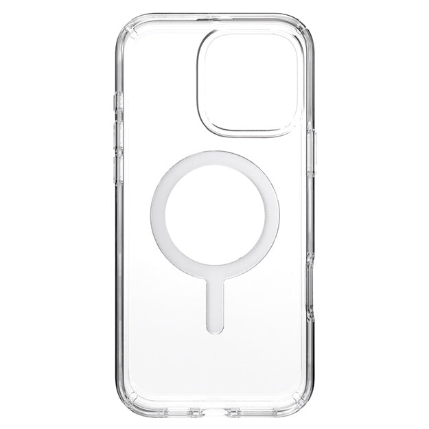 Speck Presidio Perfect Clear MagSafe Case For iPhone 16 Pro Max – Clear & Chrome