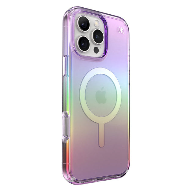 Speck Presidio Lux MagSafe Case For iPhone 16 Pro Max – Amazing Purple & Clear