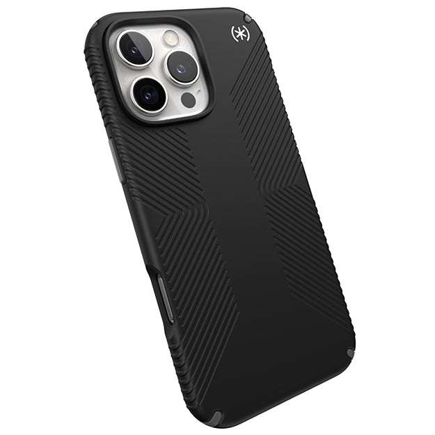 Speck Presidio2 Grip Case For iPhone 16 Pro Max – Black & Slate Grey