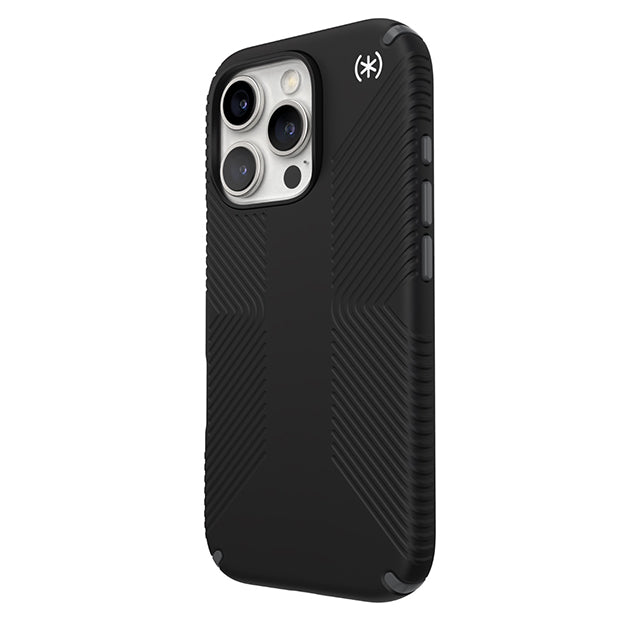 Speck Presidio2 Grip Case For iPhone 16 Pro – Black & Slate Grey