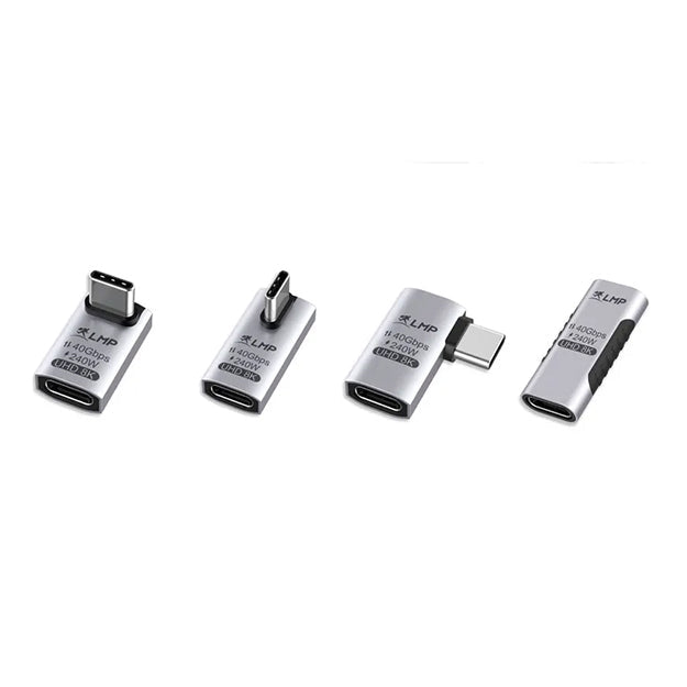 LMP USB-C (USB4) Adapter Set (4 Piece) - Grey