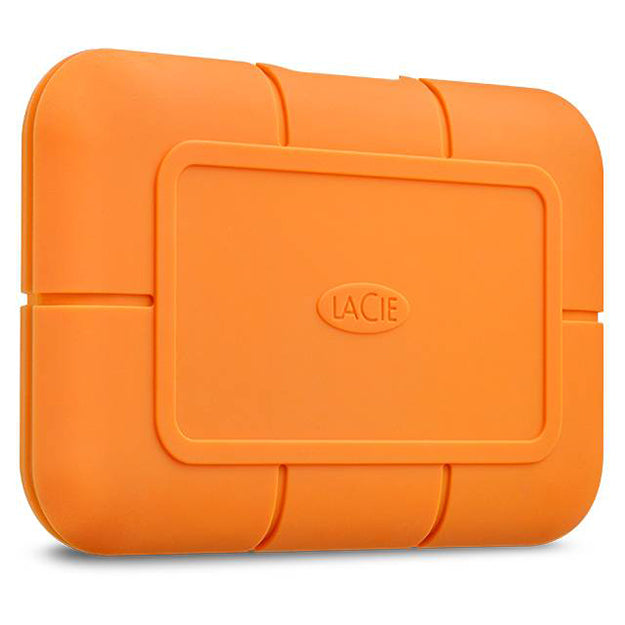 LaCie Rugged NVMe SSD USB-C Portable Hard Drive - Orange