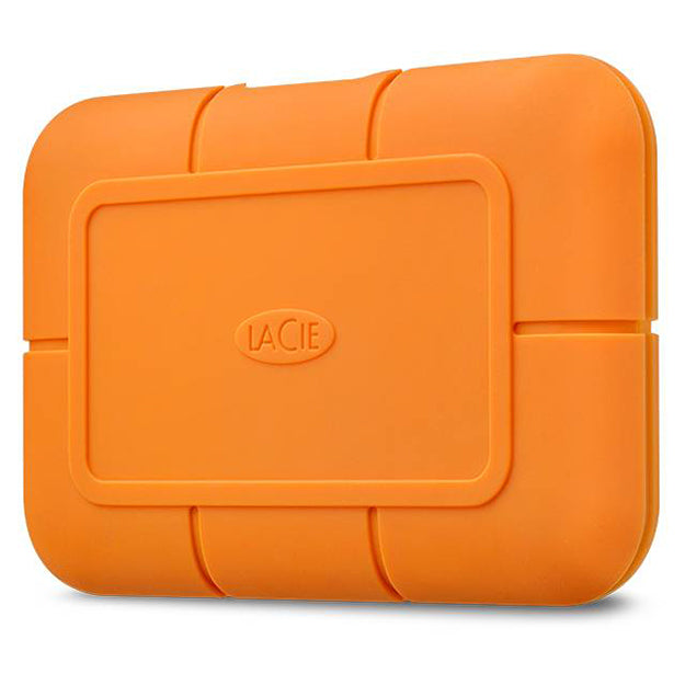 LaCie Rugged NVMe SSD USB-C Portable Hard Drive - Orange