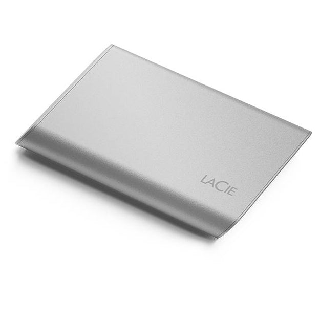 LaCie Portable USB-C SSD Hard Drive - Silver