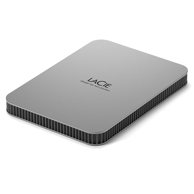 Lacie Mobile Drive USB-C Portable Hard Drive - Moon Silver