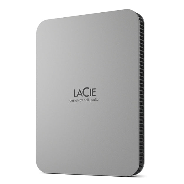 Lacie Mobile Drive USB-C Portable Hard Drive - Moon Silver