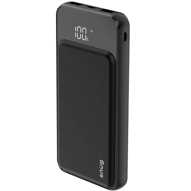 Snug 10 000mAh Wireless Power Bank - Black