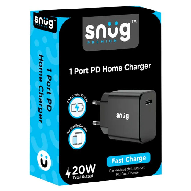 Snug 1 Port USB-C PD 20W Wall Charger