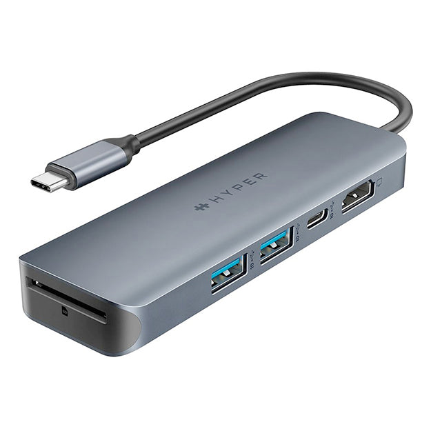 HyperDrive Next 6 Port USB-C Hub - Midnight Grey