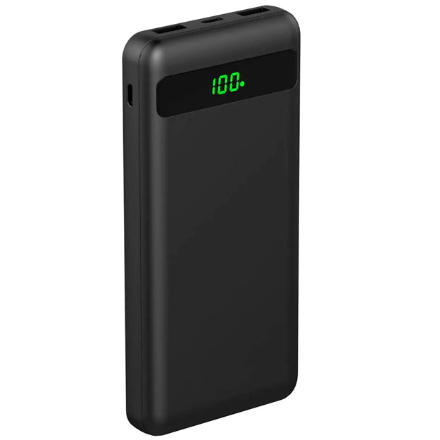 Snug 10 000mAh PD LED Dig2 Digital Display Power Bank - Black